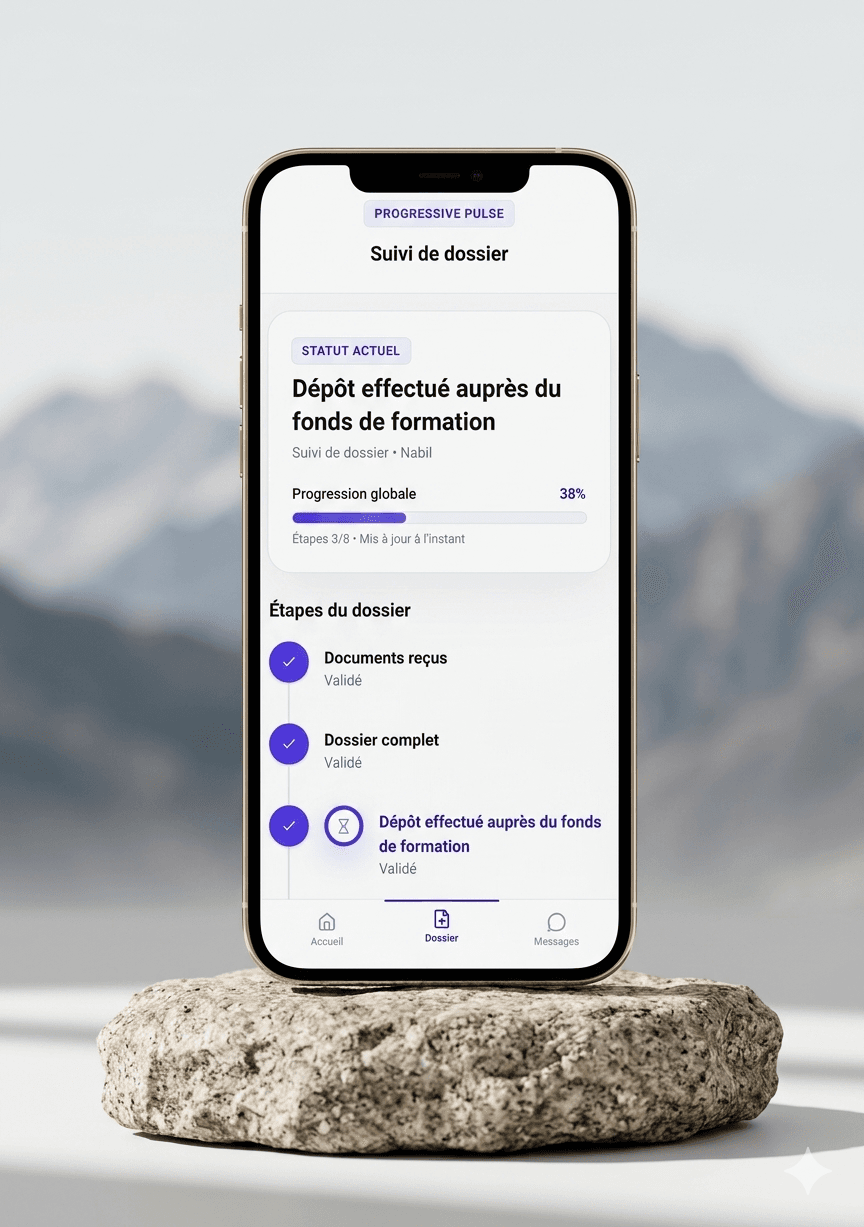 Mockup mobile Progressive Pulse